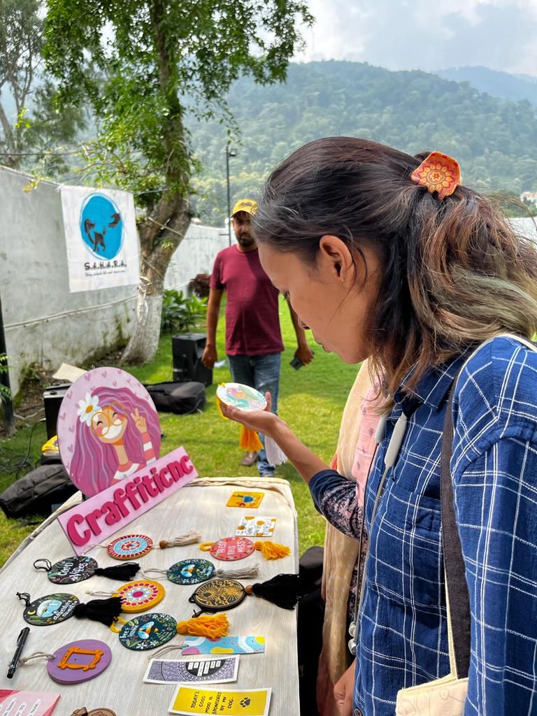 Art exhibition opening